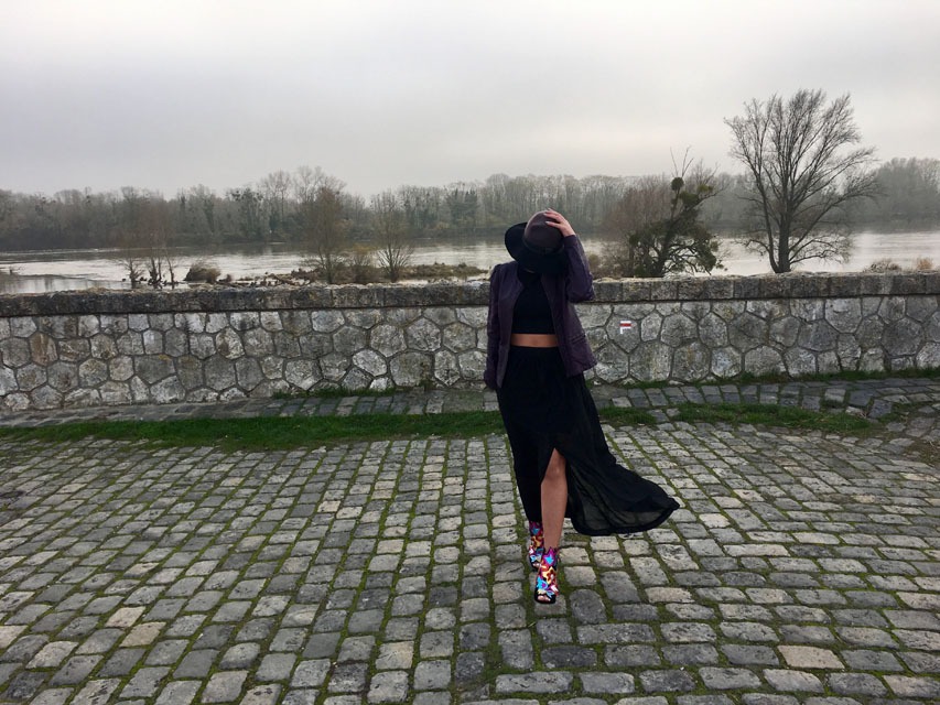 lilytoutsourire comment porter la jupe longue noire en hiver