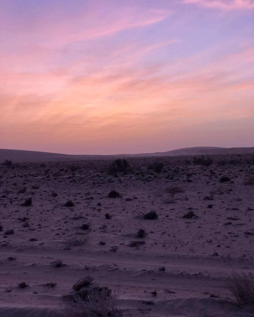 coucher de soleil - parc national de Khenifiss