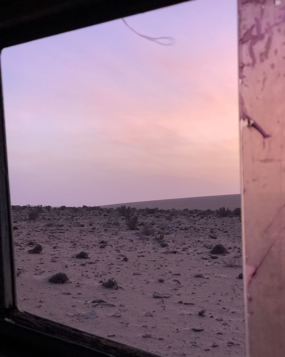 coucher de soleil - parc national de Khenifiss