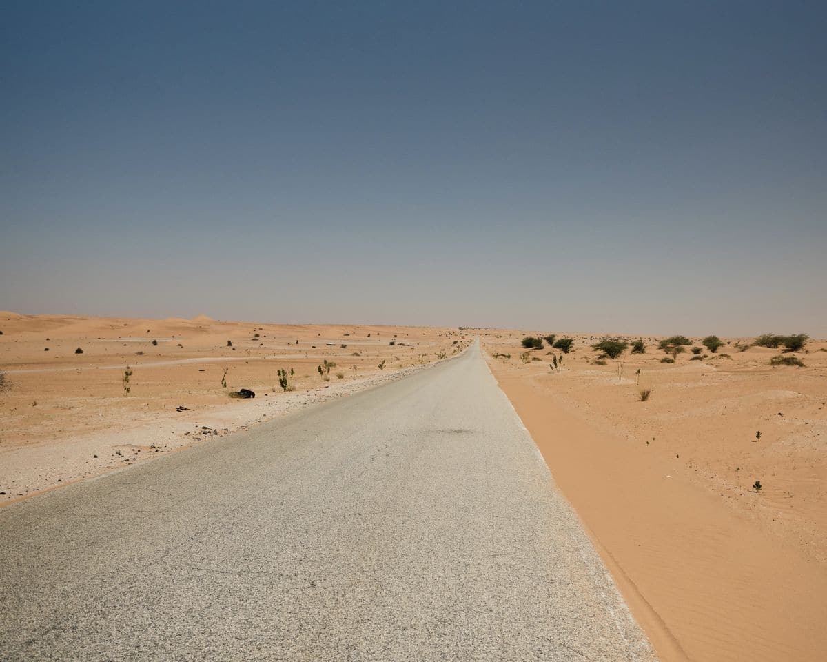 On traverse en van la Mauritanie - paysages Mauritaniens